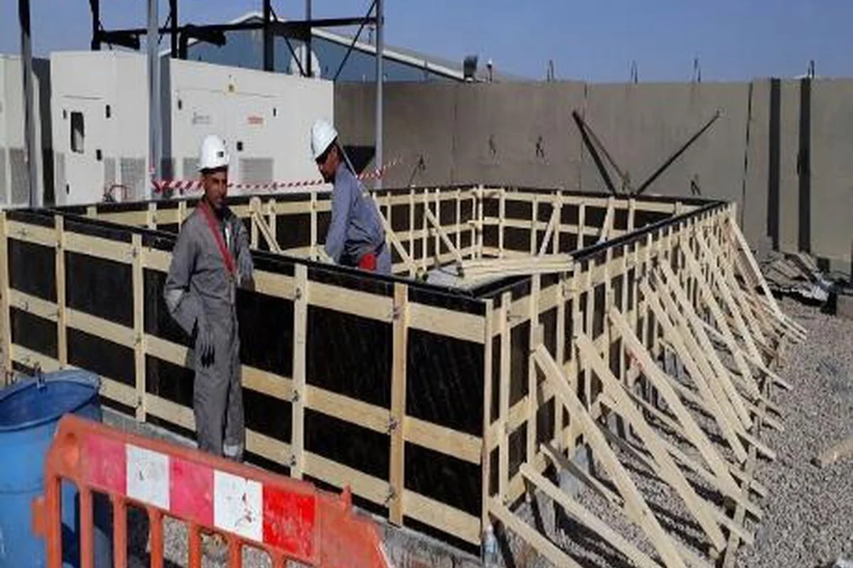 Civil construction works at Rumaila